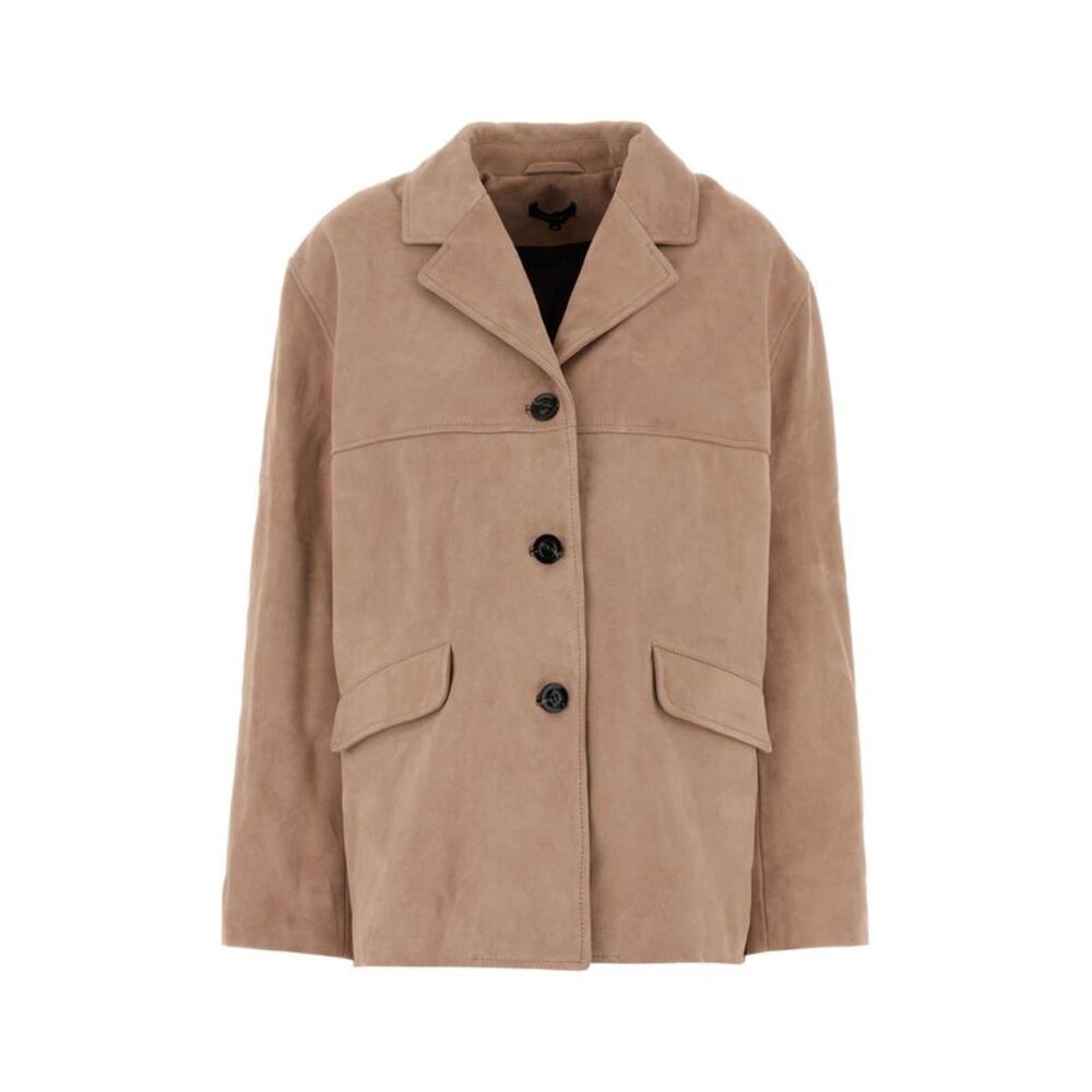 Soeur Women Powder Pink Suede Lorenzo Jacket